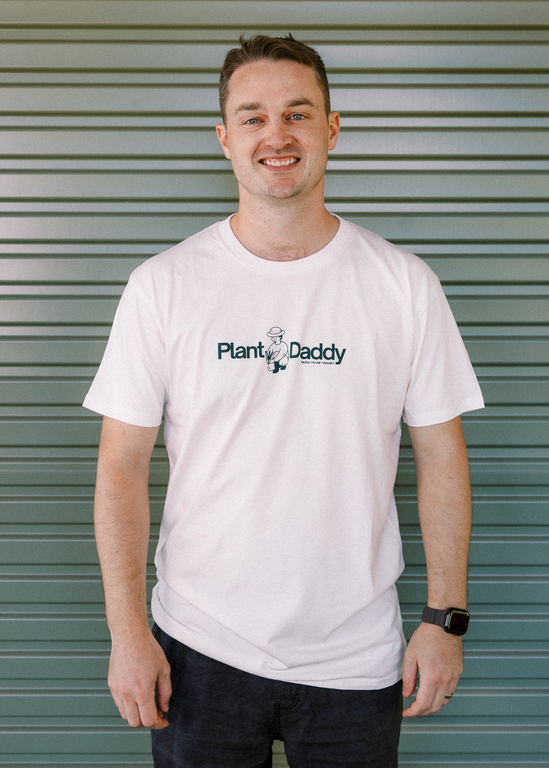 White PlantDaddy T-Shirt – Green Thumb Threads